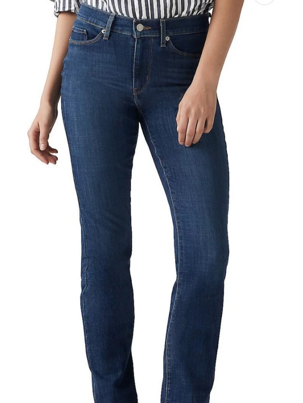Levi Classic Women's Straight Leg Jeans Size 27 Red Label Stretch